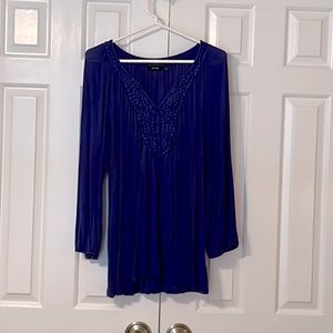 Apt 9 blue tunic XL